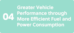 04. Greater Vehicle Performance through More Efficient Fuel and Power Consumption
